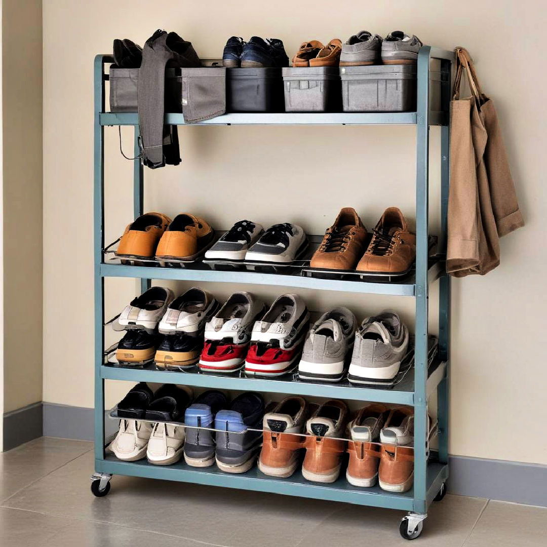 utility carts with shoe storage