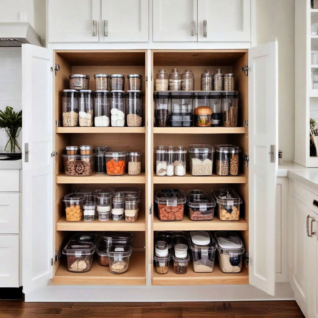 utilize clear storage bins