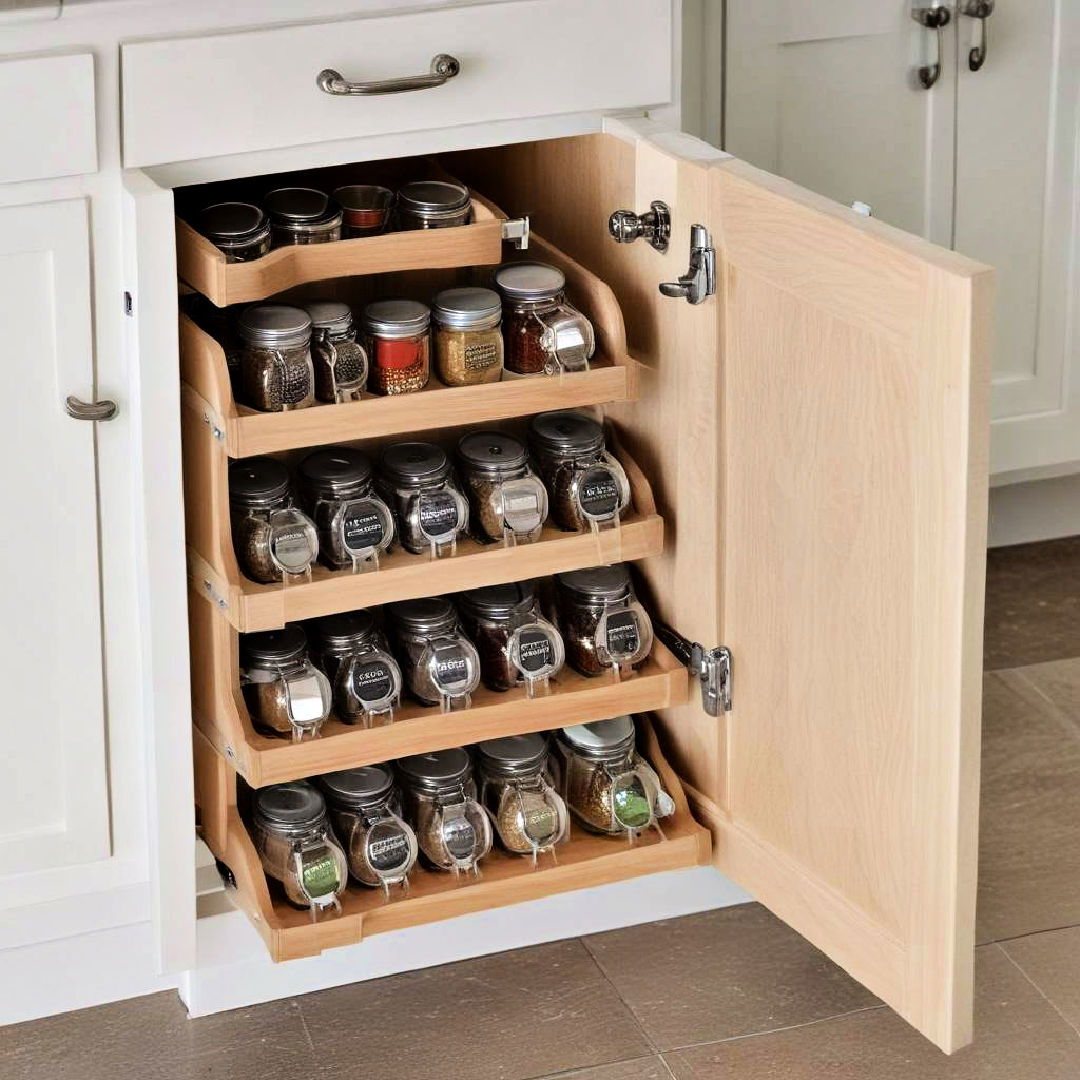 utilize the inside of cabinet doors