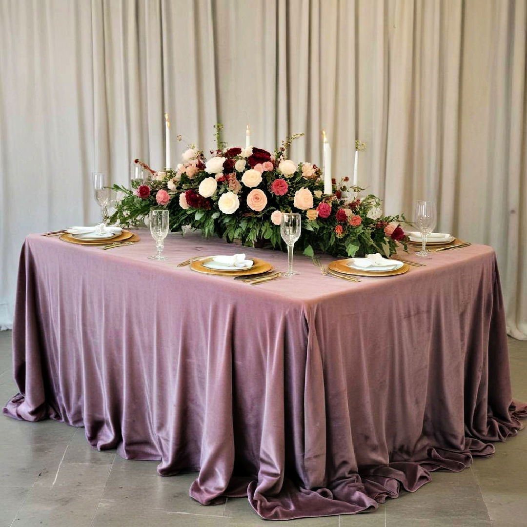 velvet tablecloths