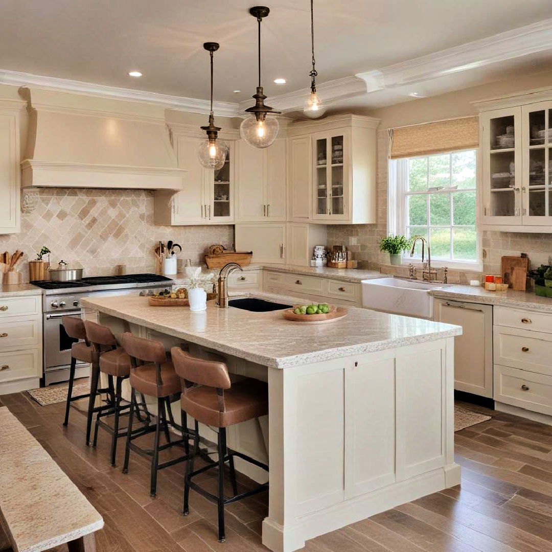 versatile beige in open kitchens