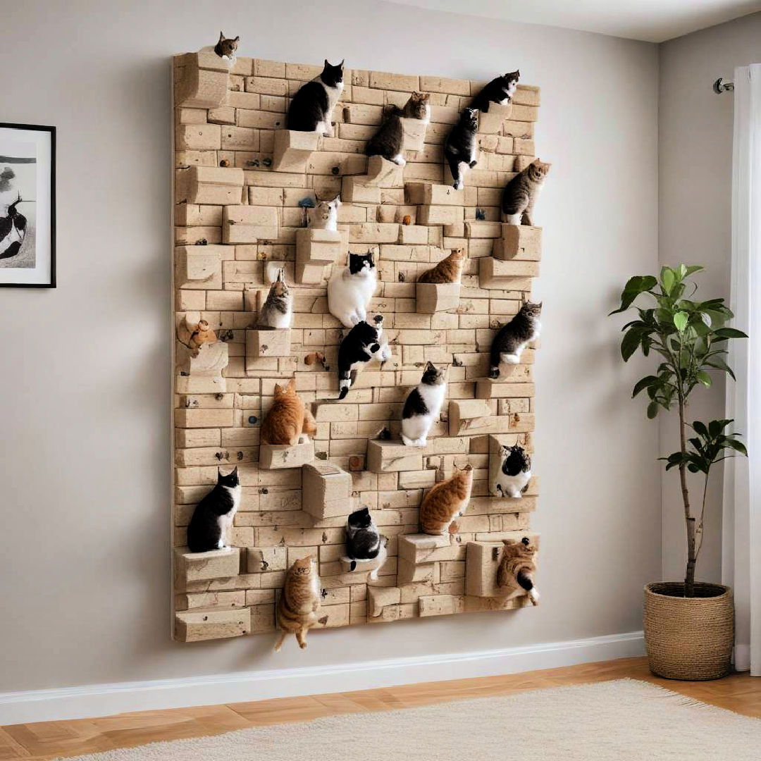 vertical cat climbing wall