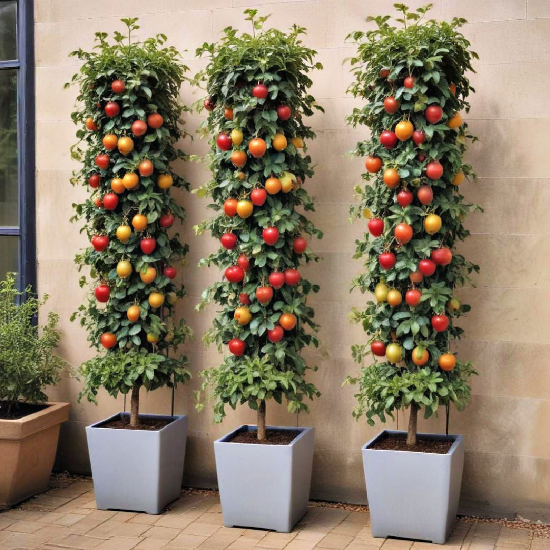 vertical fruit tree planting