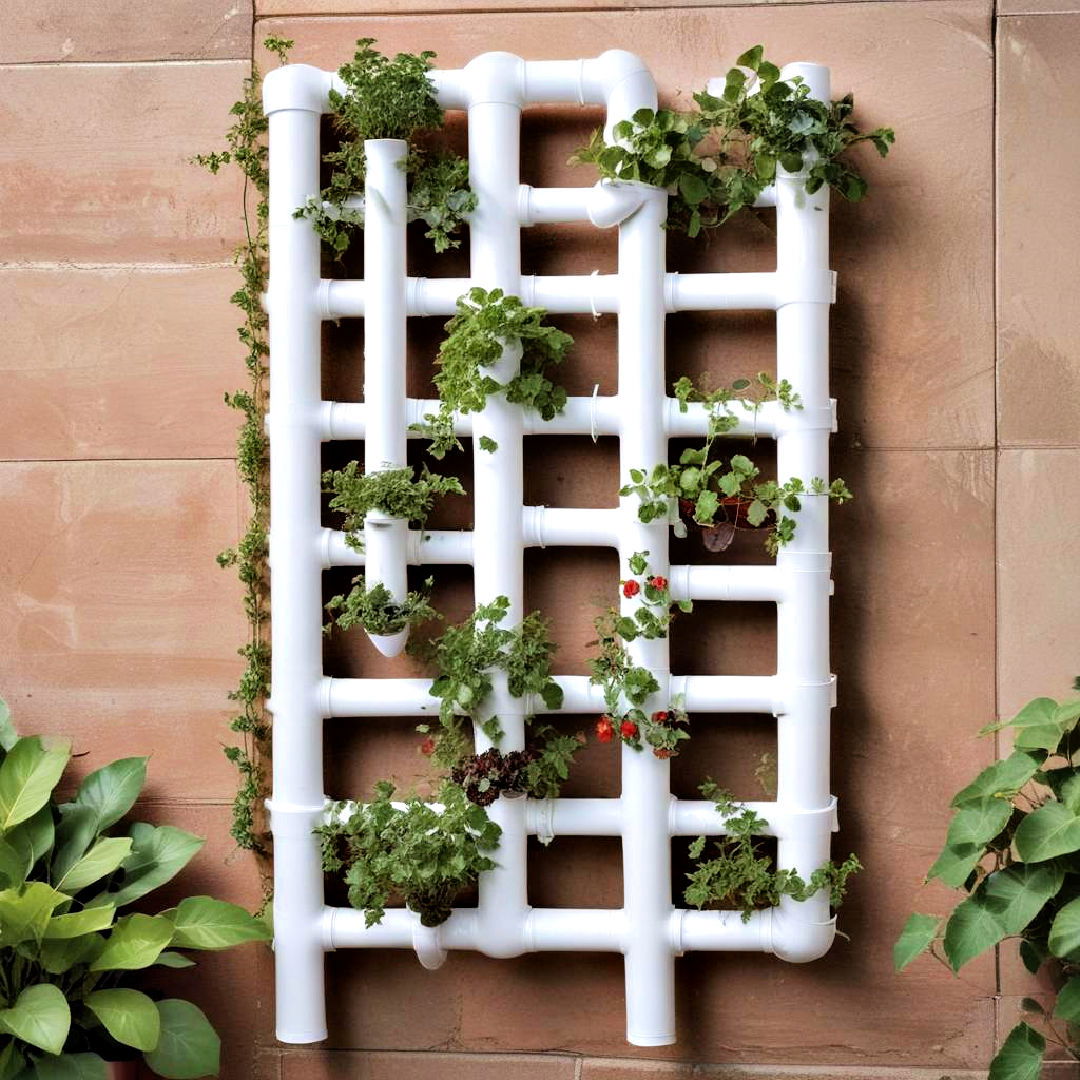 vertical pipe garden