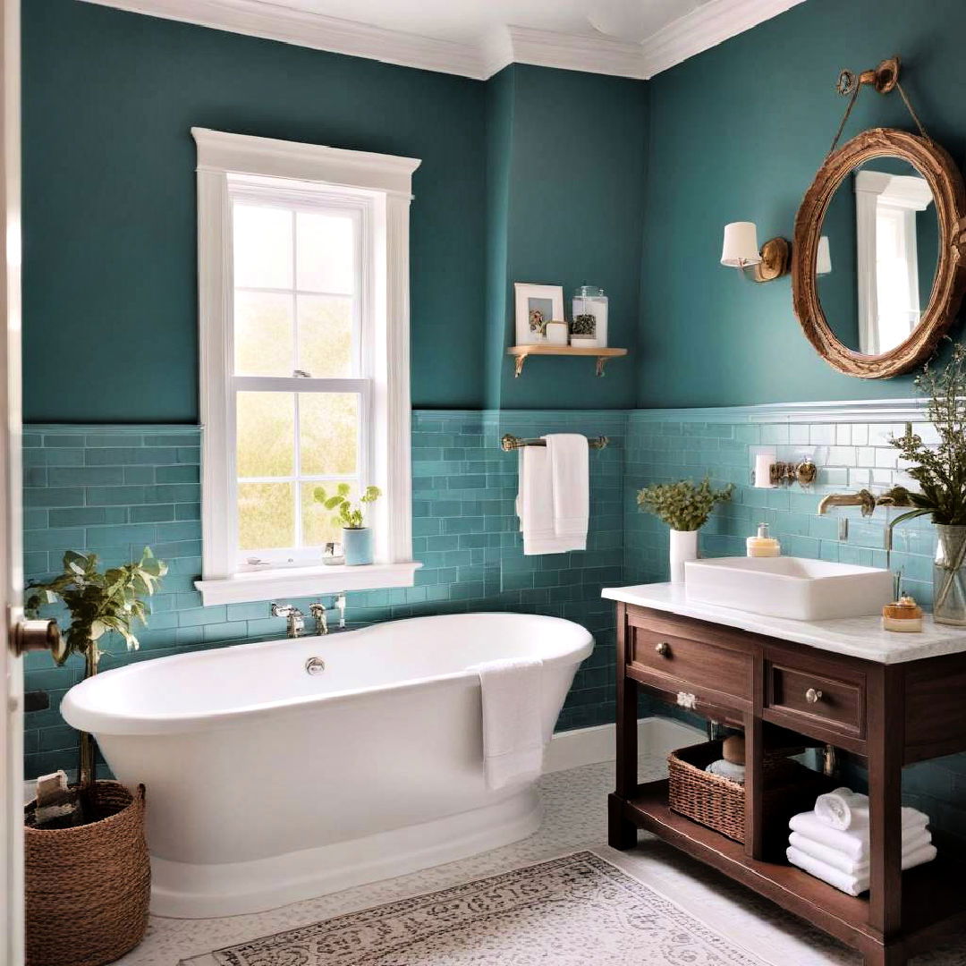 vibrant teal