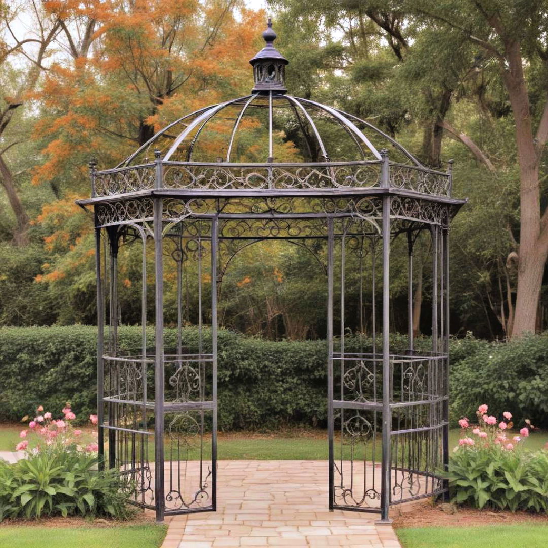 vintage iron gazebo