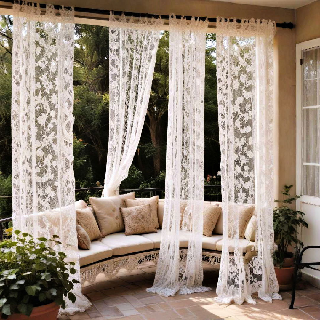 vintage lace curtains