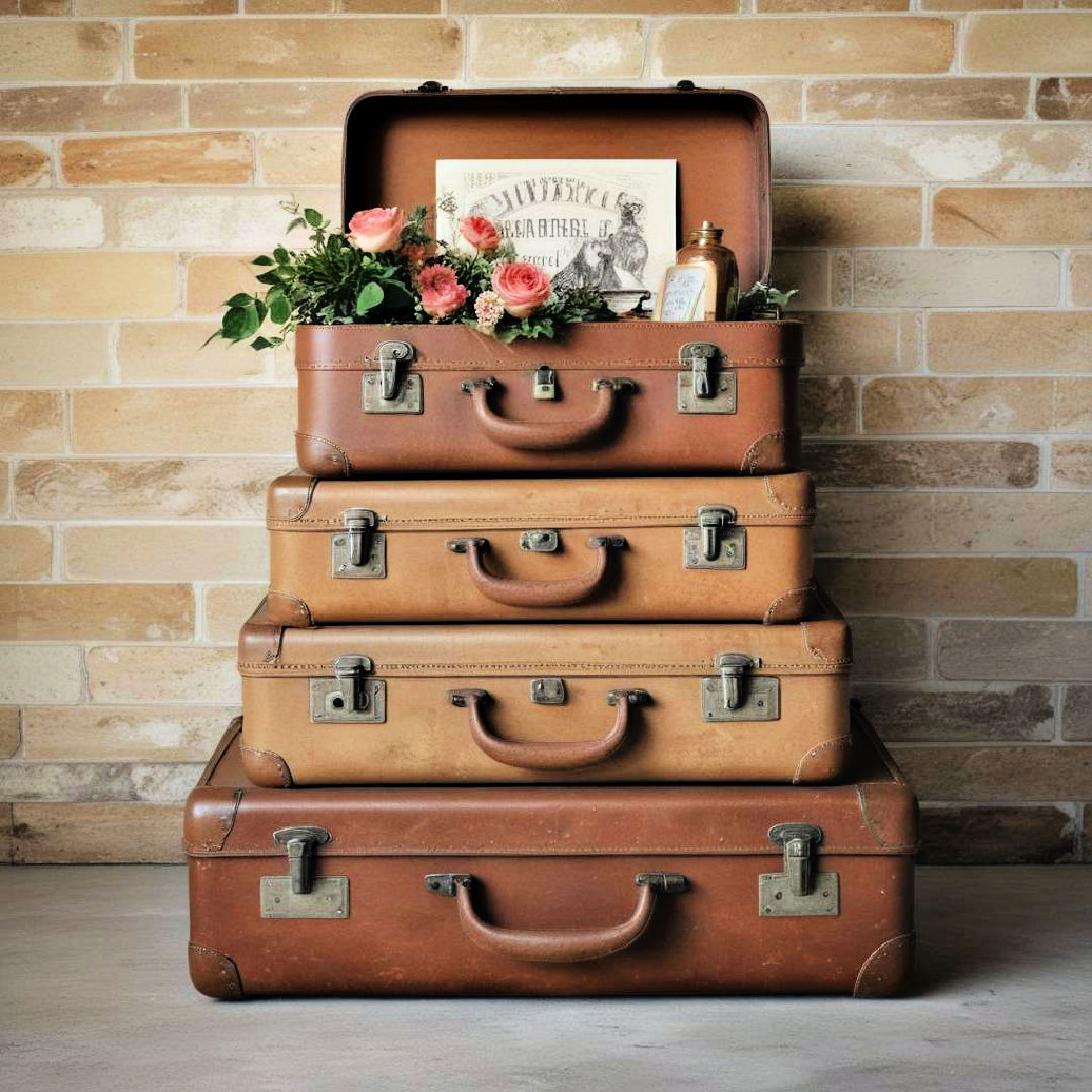 vintage suitcase decor