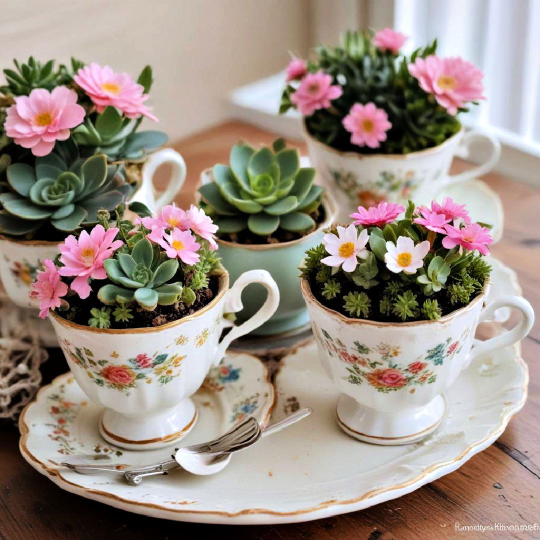 vintage teacups