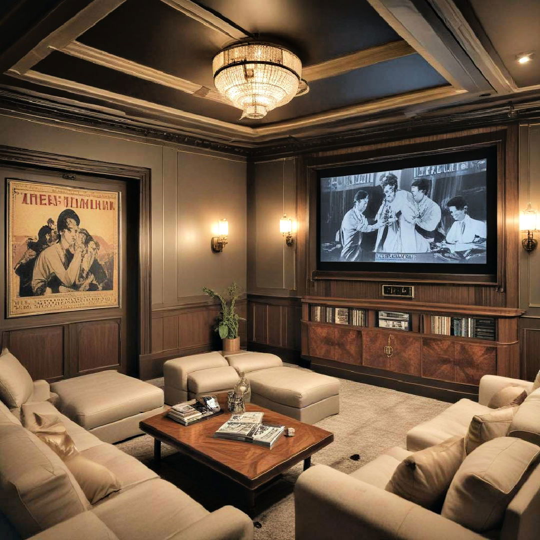 vintage vibes home theater