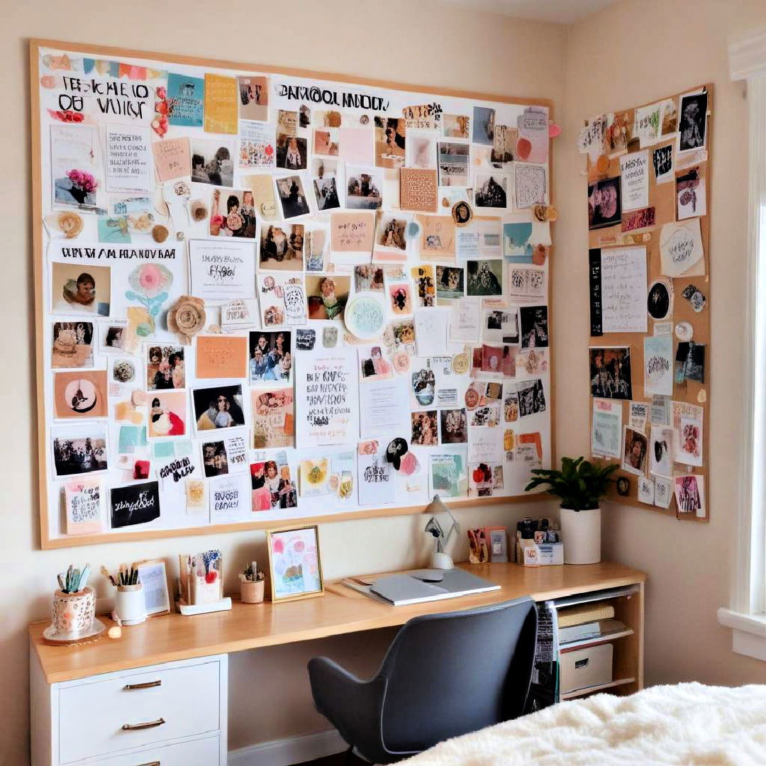 vision board corner