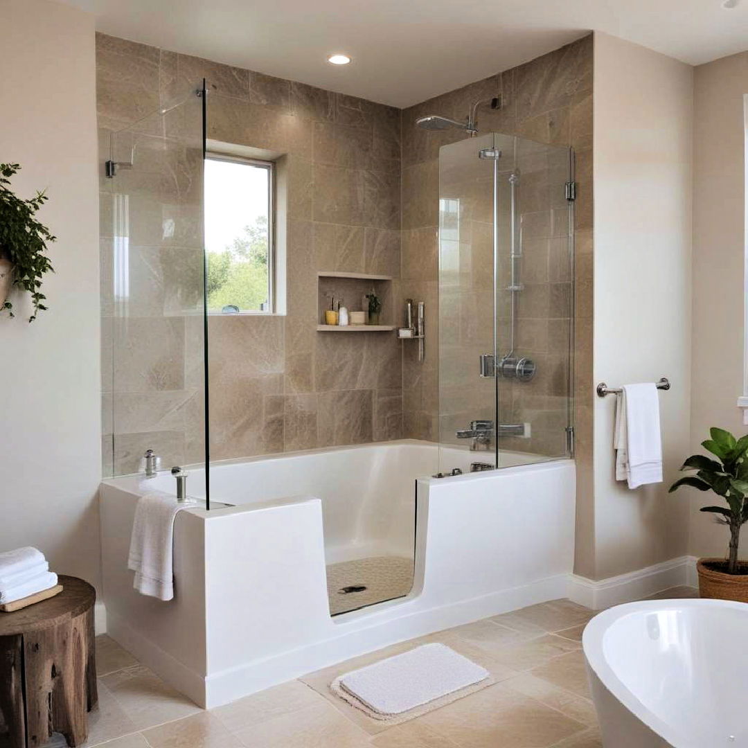 walk in shower bathtub combos