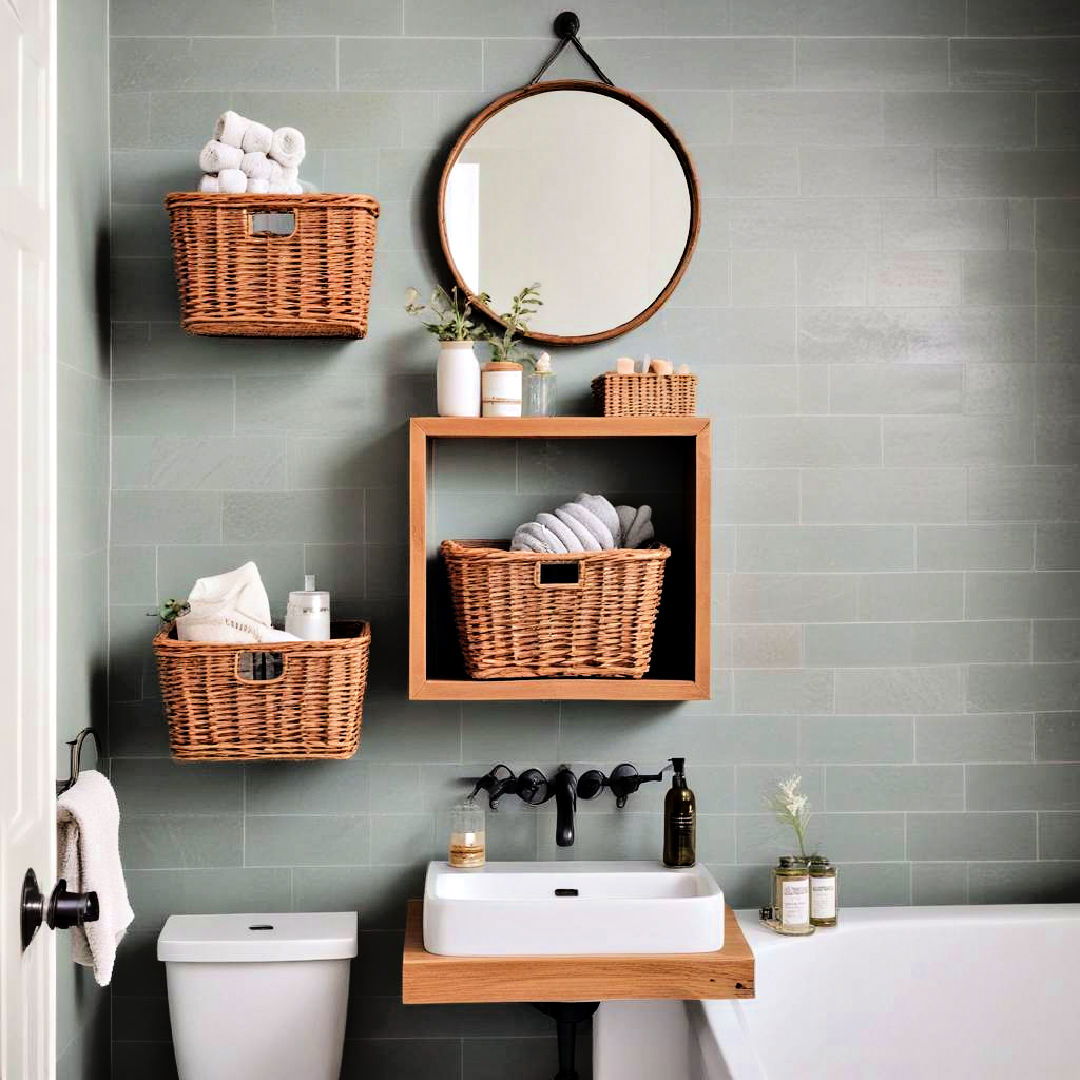 wall mounted baskets