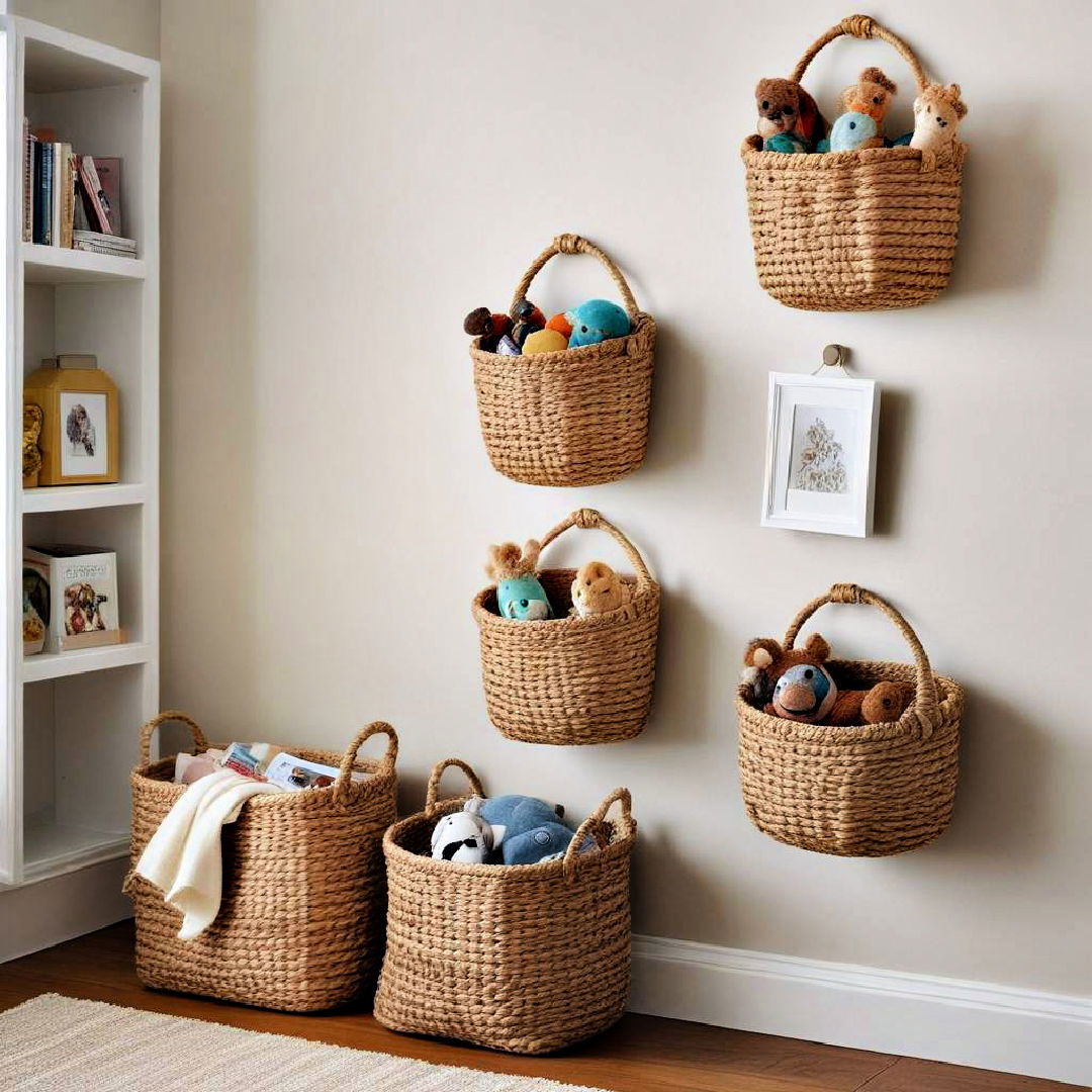 wall mounted baskets