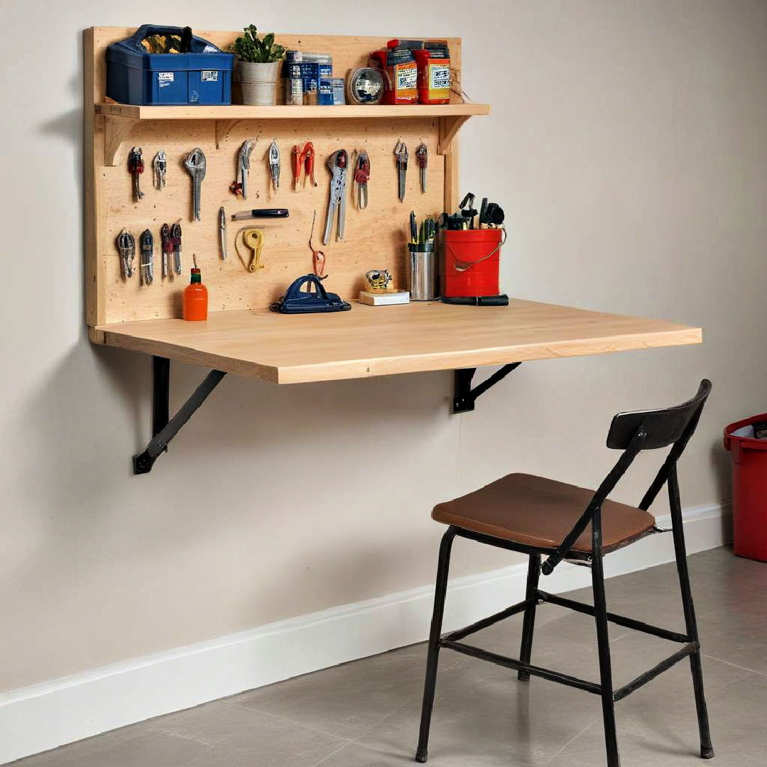 wall mounted folding table