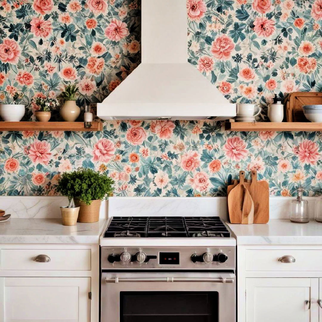 wallpaper backed shiplap