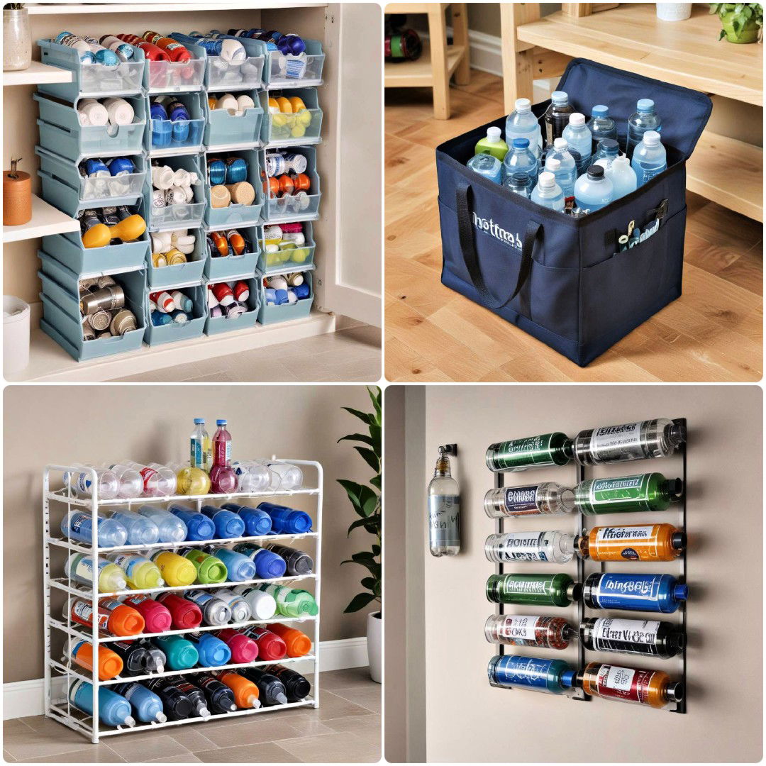 15 Water Bottle Storage Ideas To Organize Your Kitchen