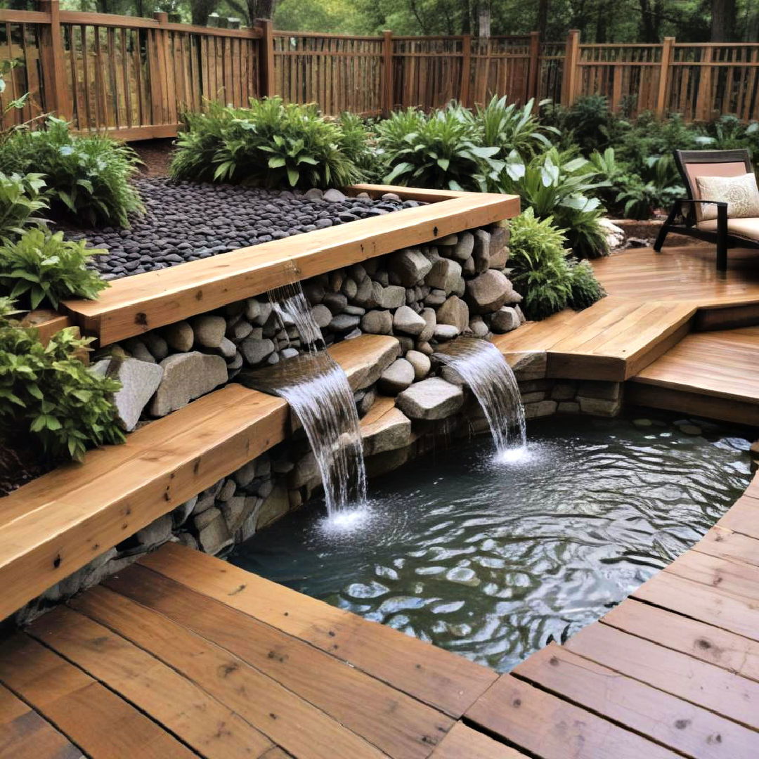 water feature decks