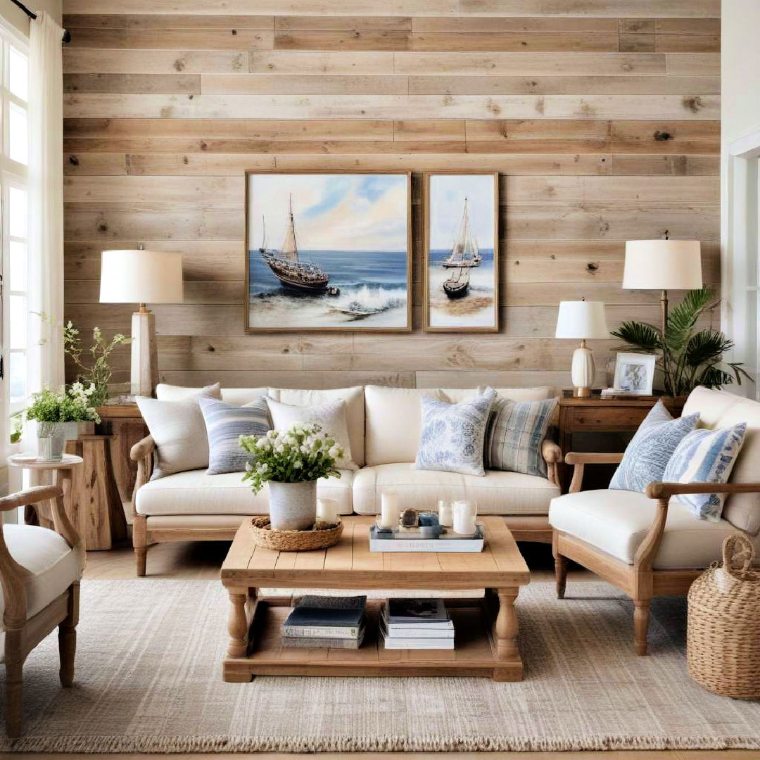 weathered wood for a coastal vibe