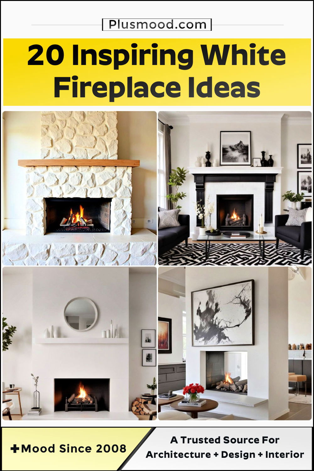 white fireplace ideas and inspiration