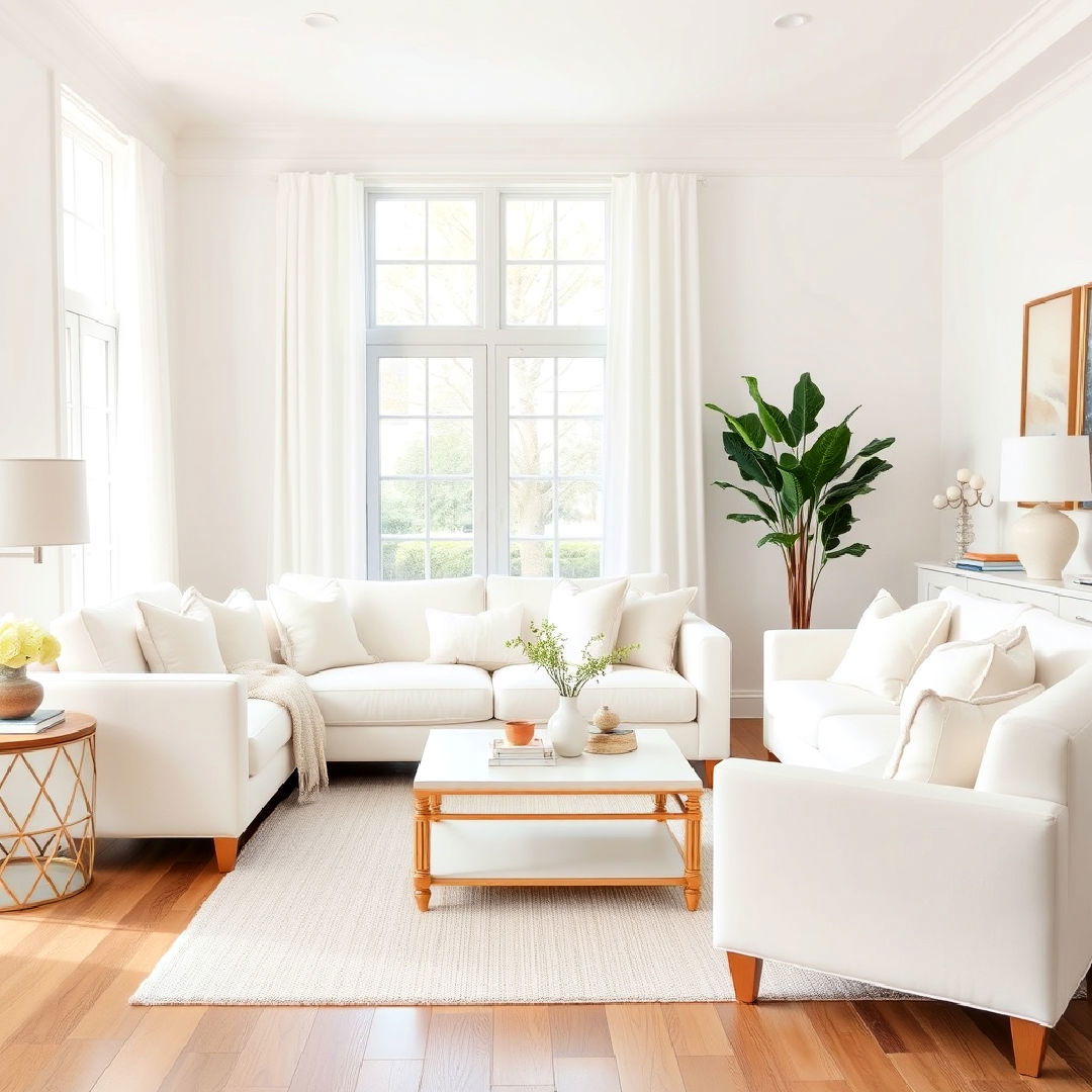 white furniture for a crisp clean look