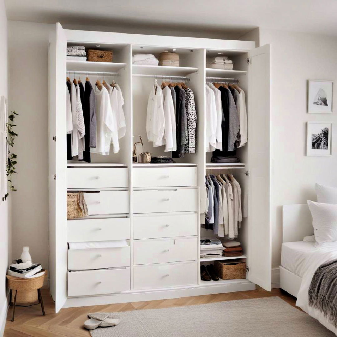 white wardrobe