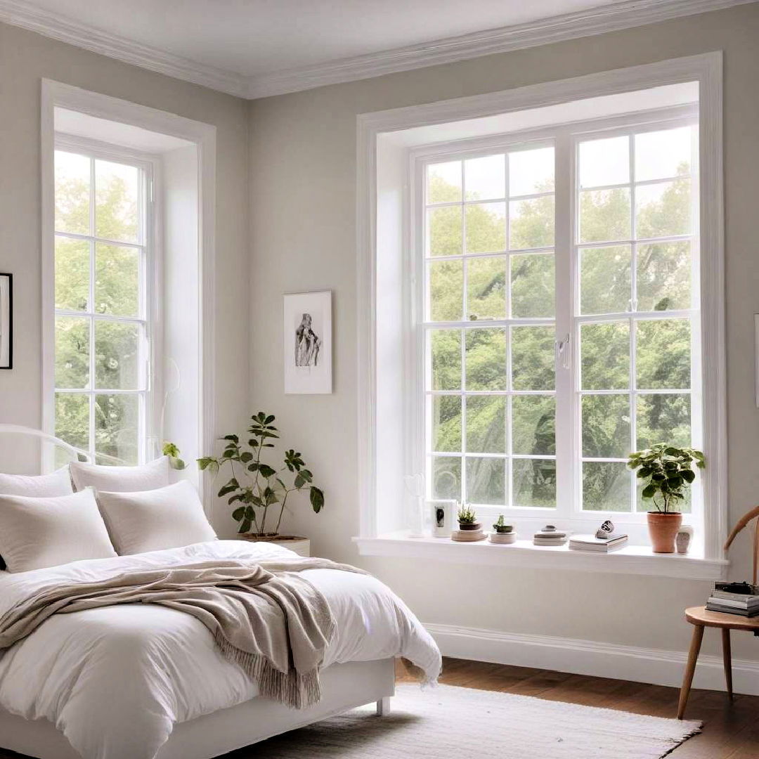 white window frames