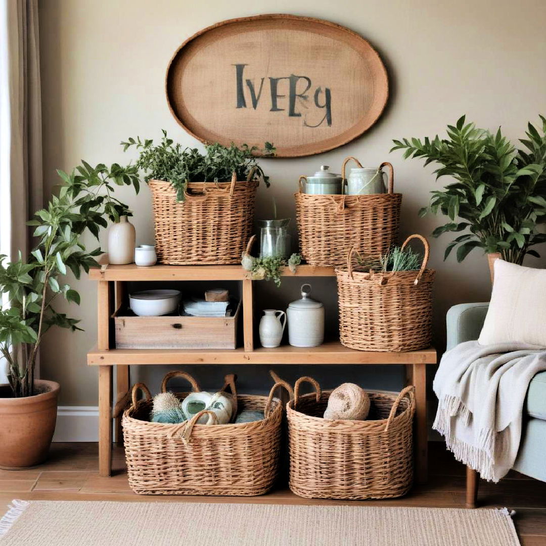 wicker baskets