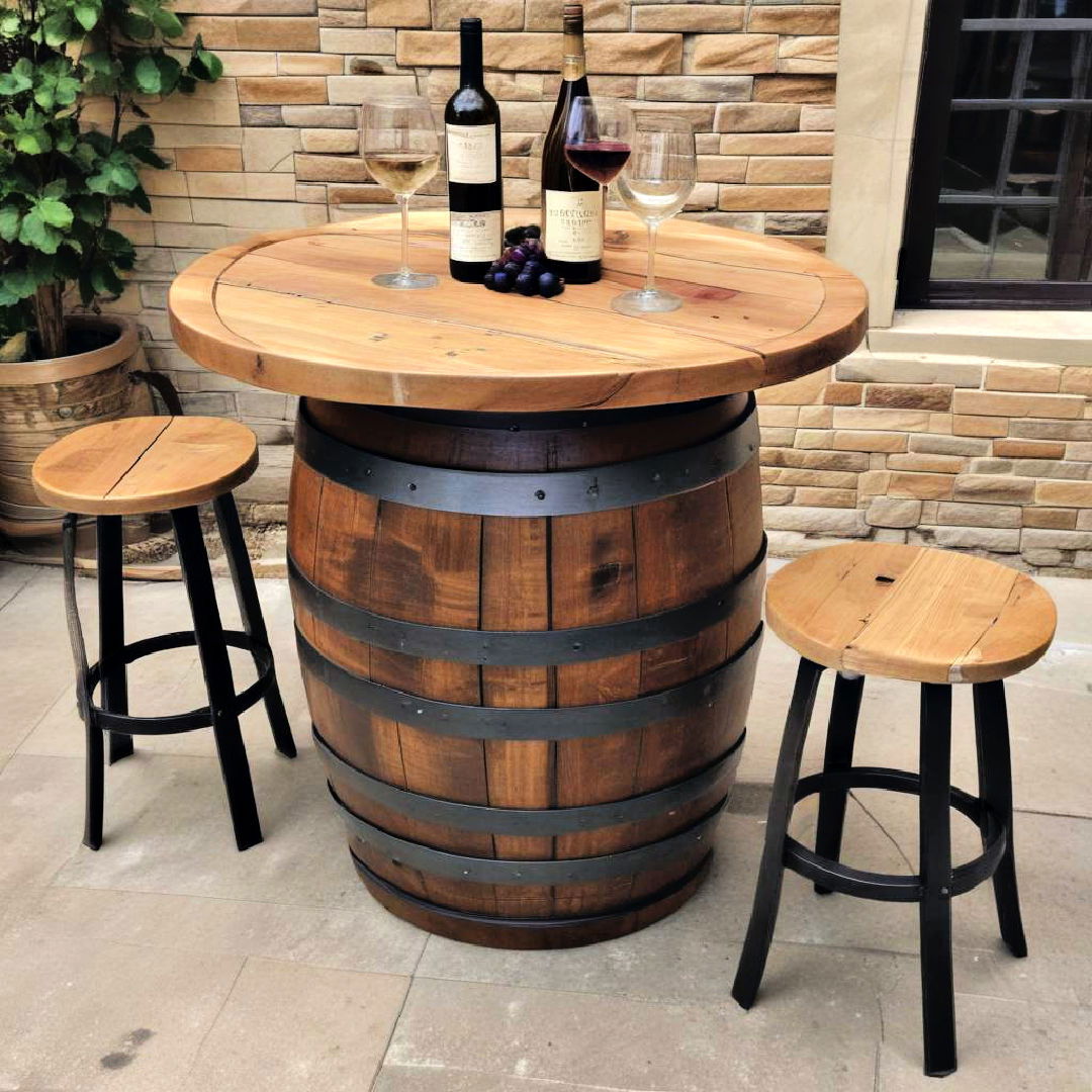 wine barrel furniture