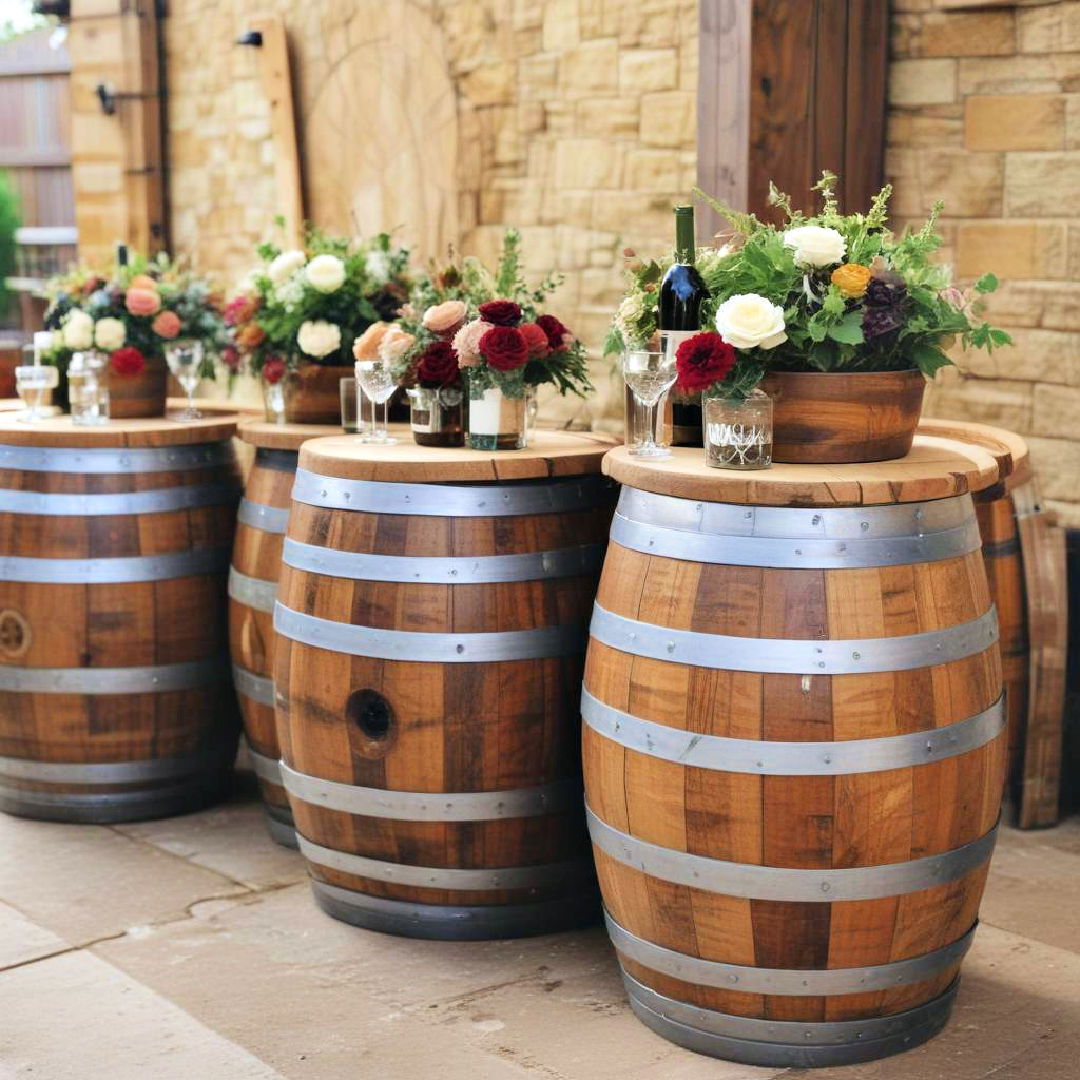 wine barrels