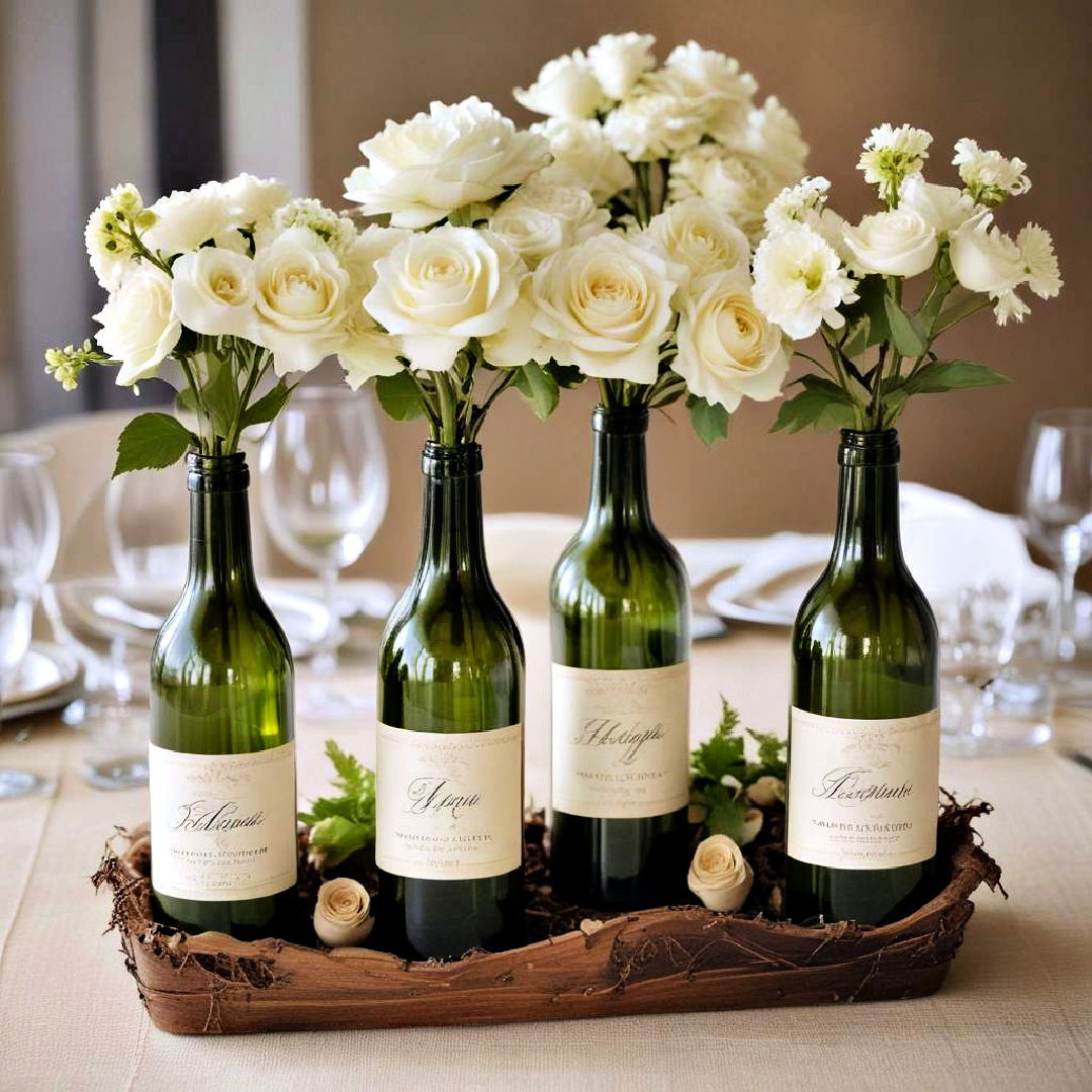 wine bottle centerpieces