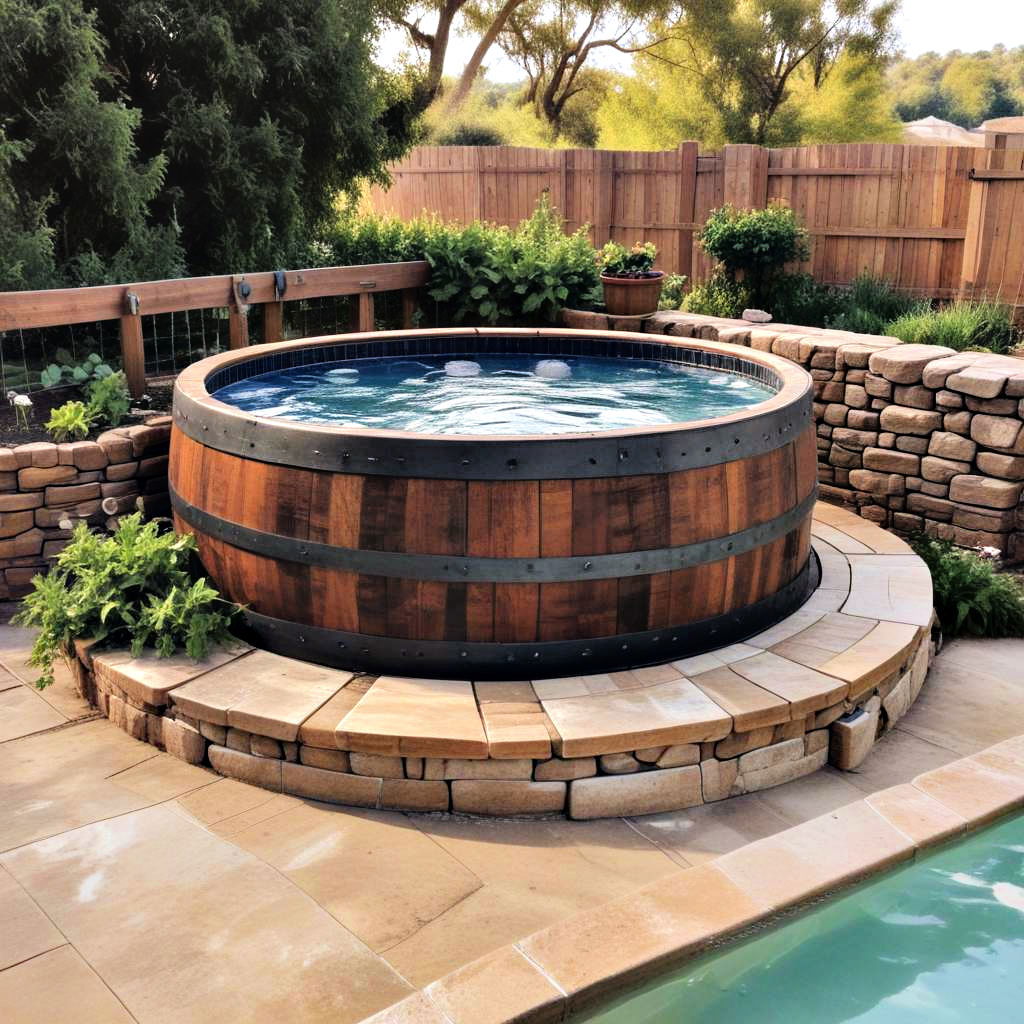 wine country stock tank pool