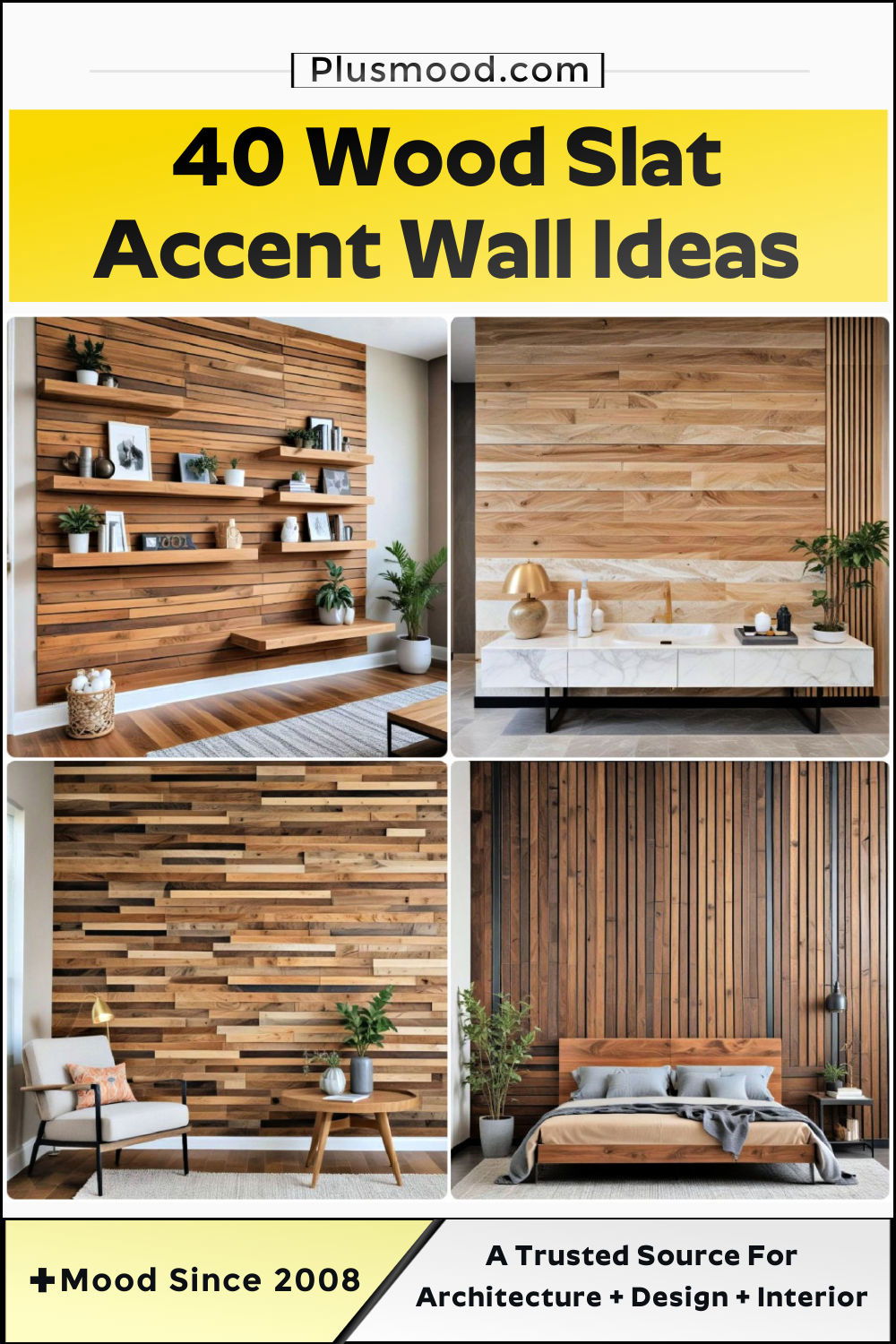 wood slat accent wall ideas and inspiration