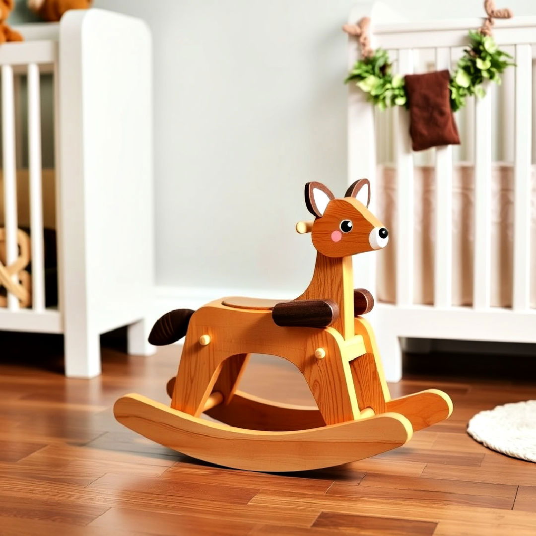 wooden animal rocker