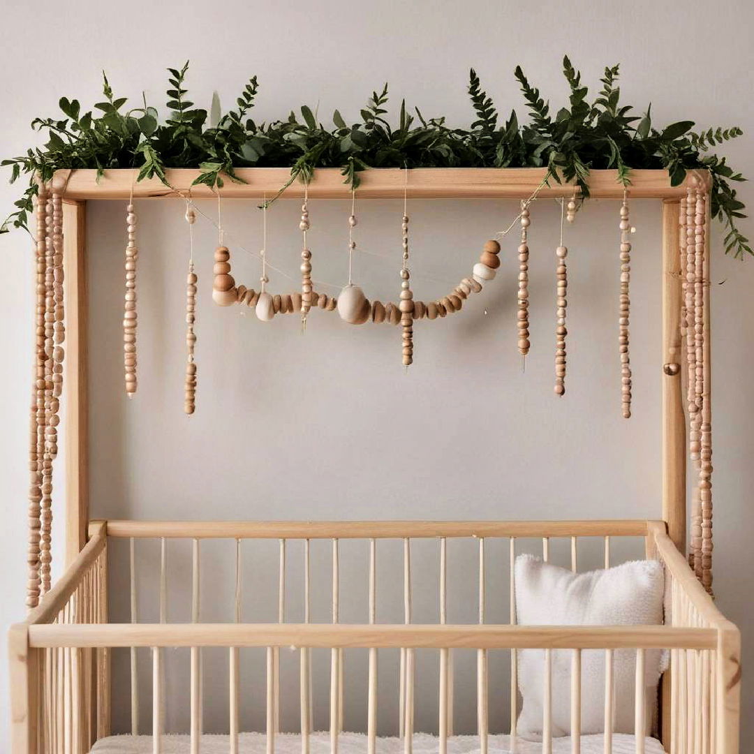 wooden beaded garland