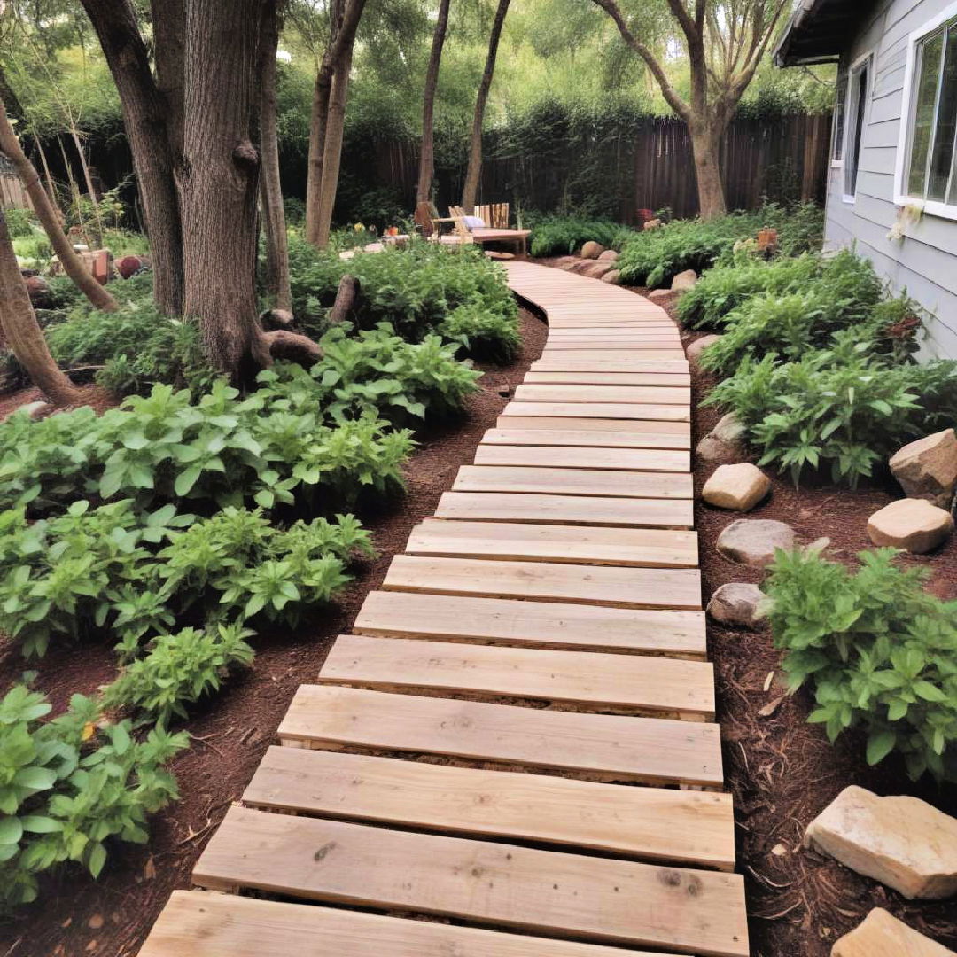 wooden boardwalks