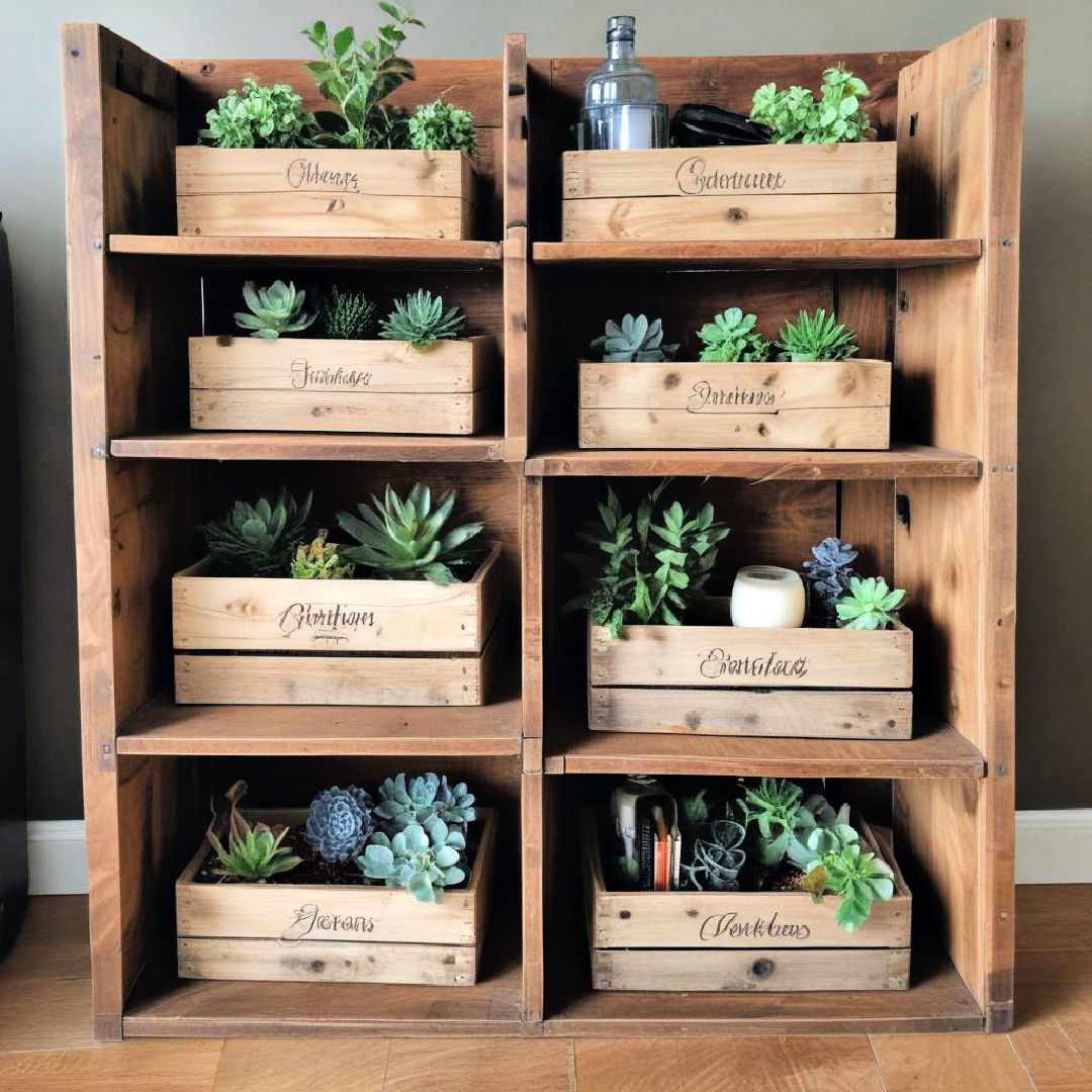 wooden crate storage