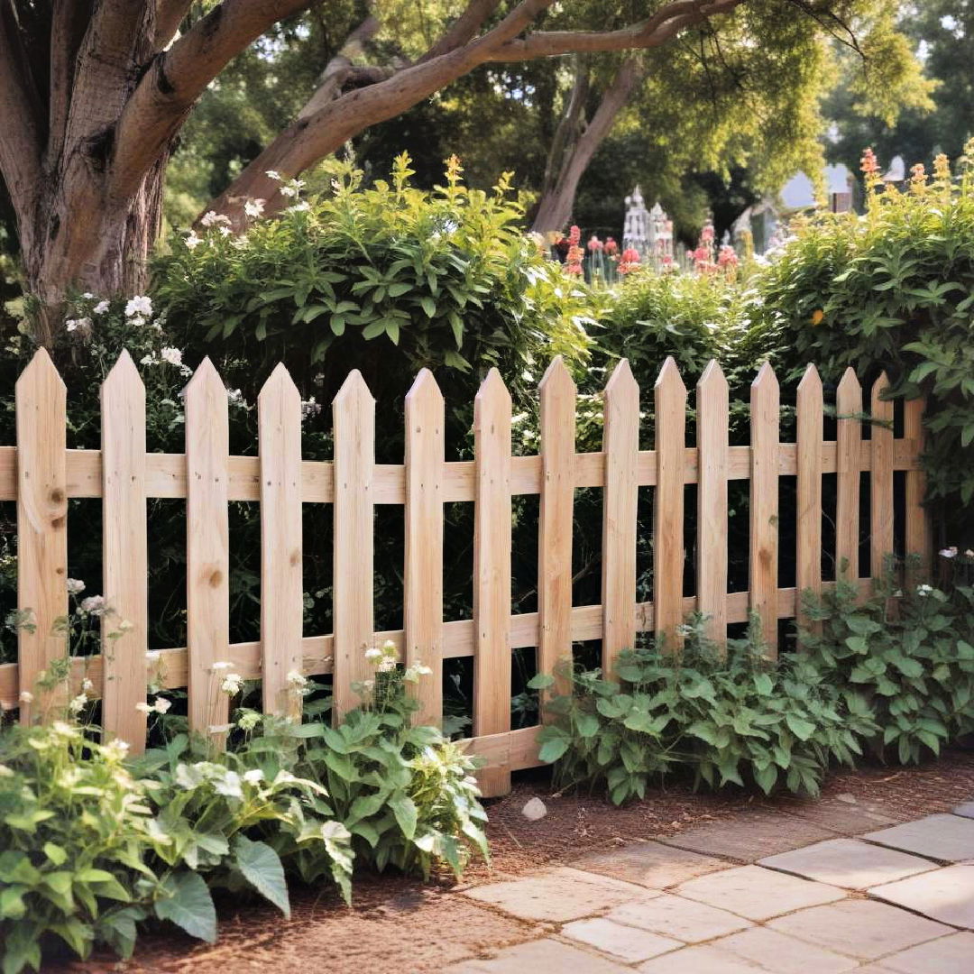 wooden picket fences