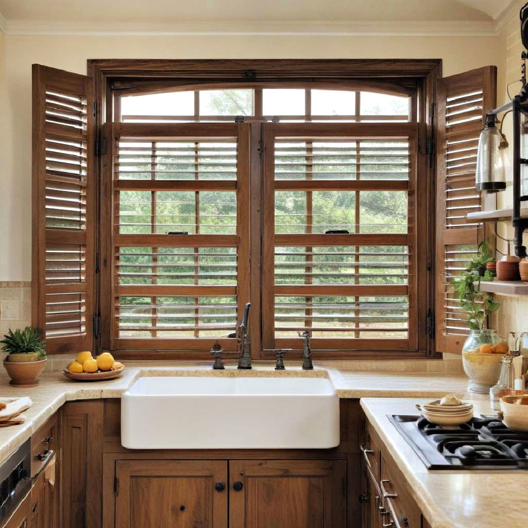 wooden shutters