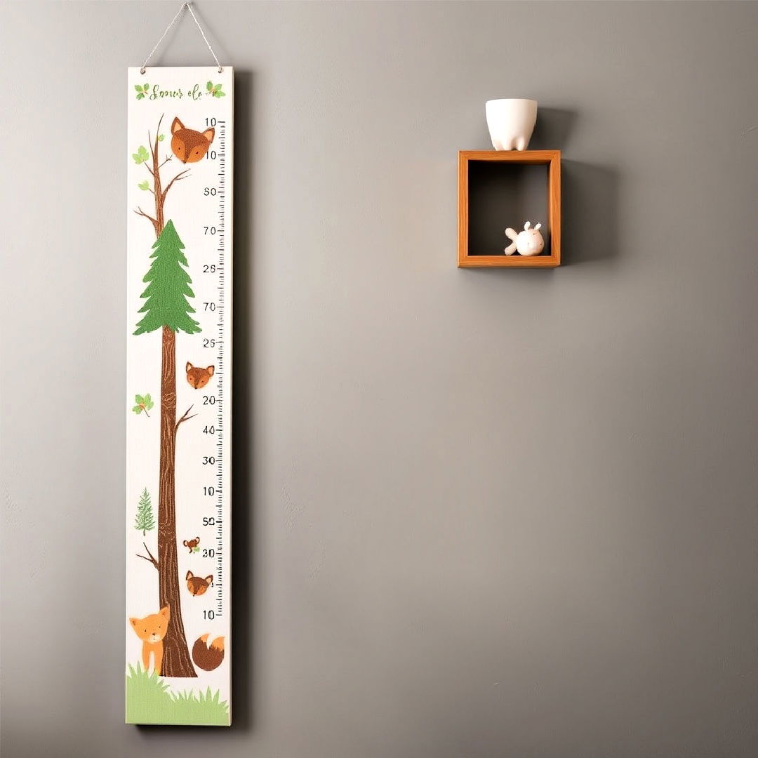 woodland themed growth chart