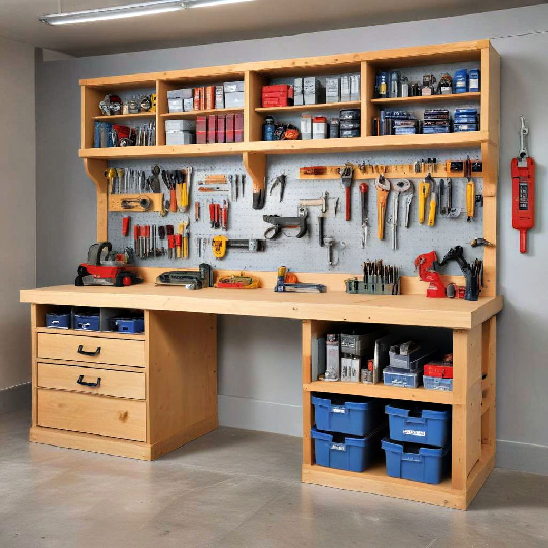 workbenches with built in storage