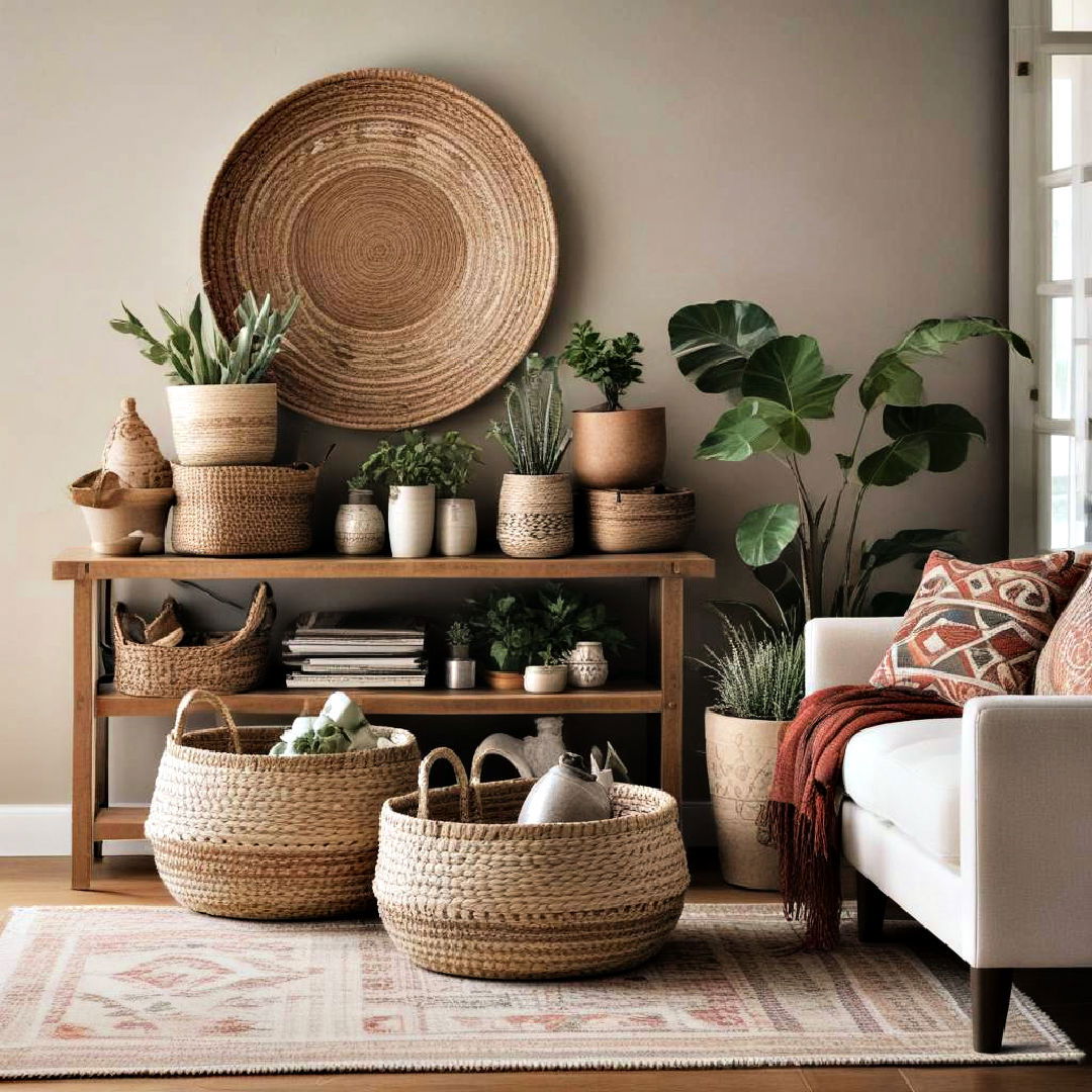 woven baskets for storage