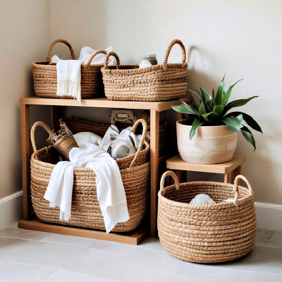 woven baskets for storage