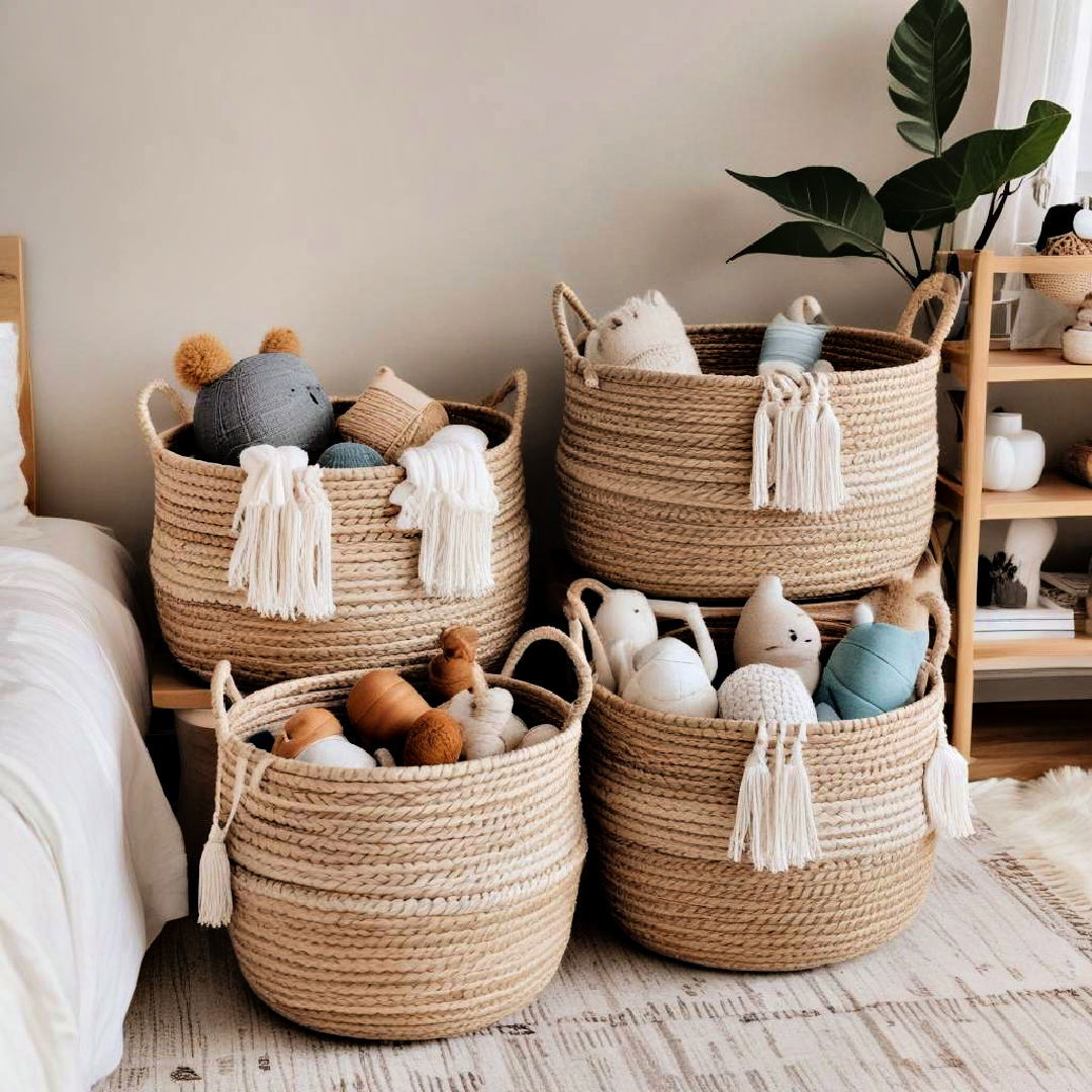 woven storage baskets