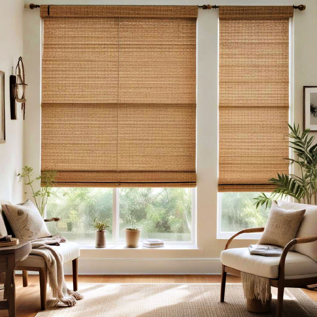 woven wood shades for natural texture