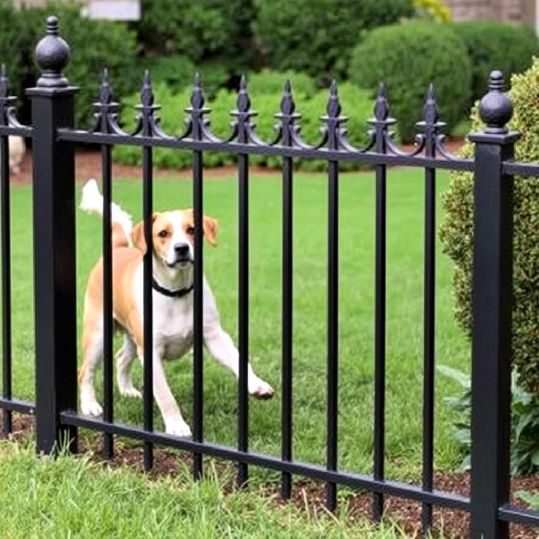 wrought iron fence for elegance