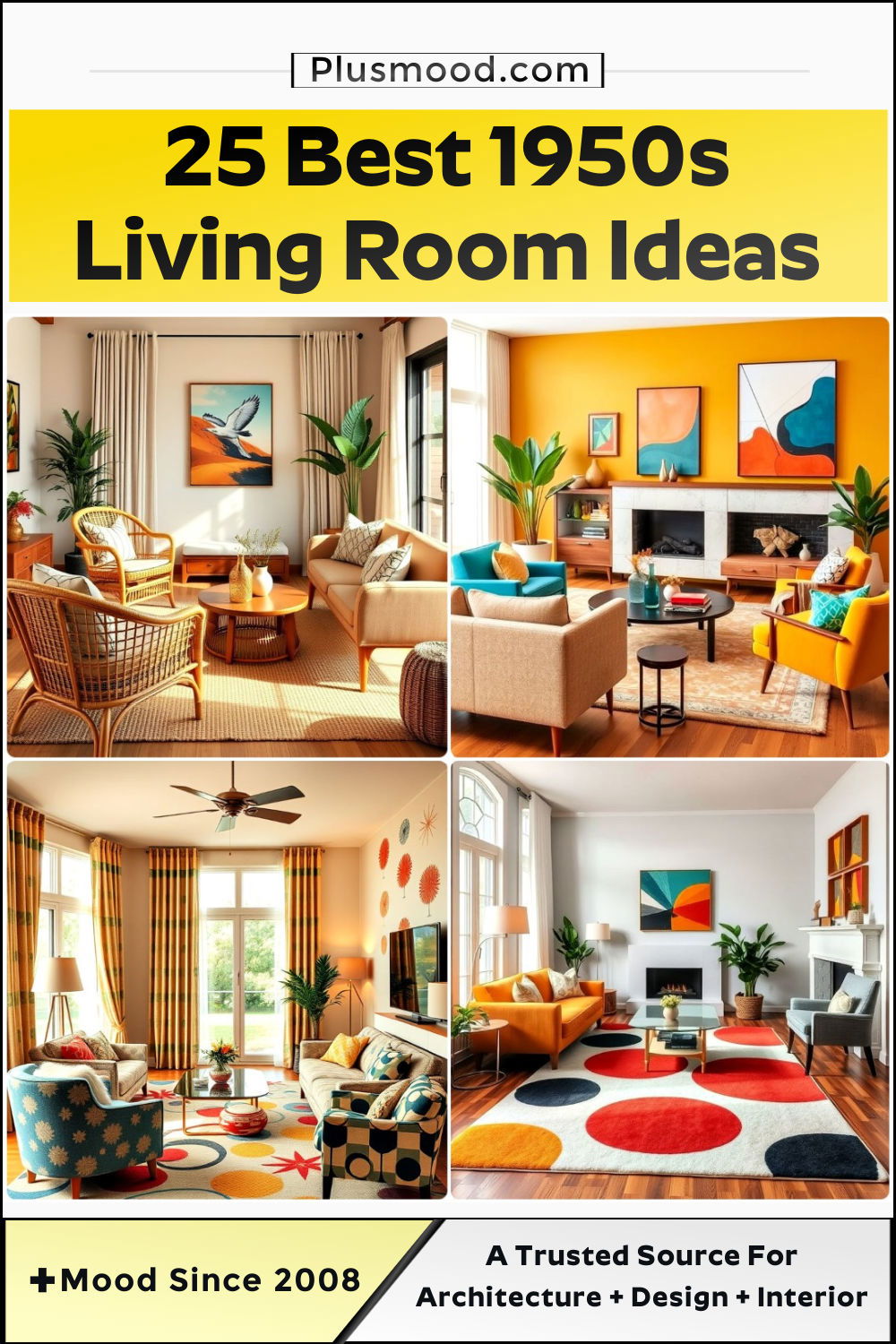 1950s living room ideas and inspiration