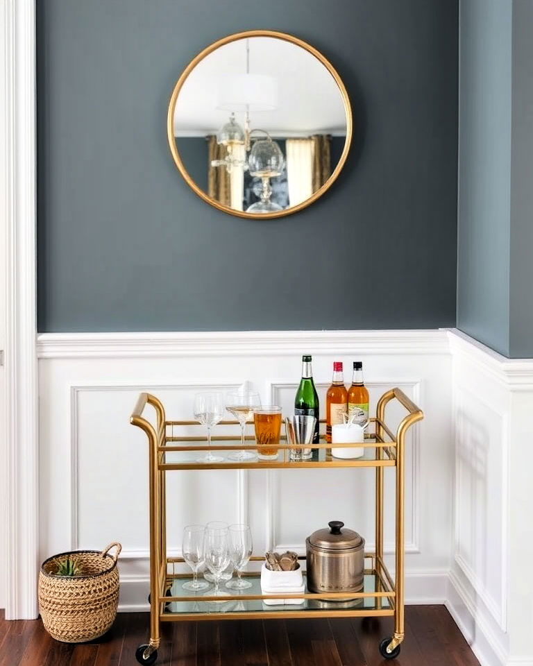 add a bar cart