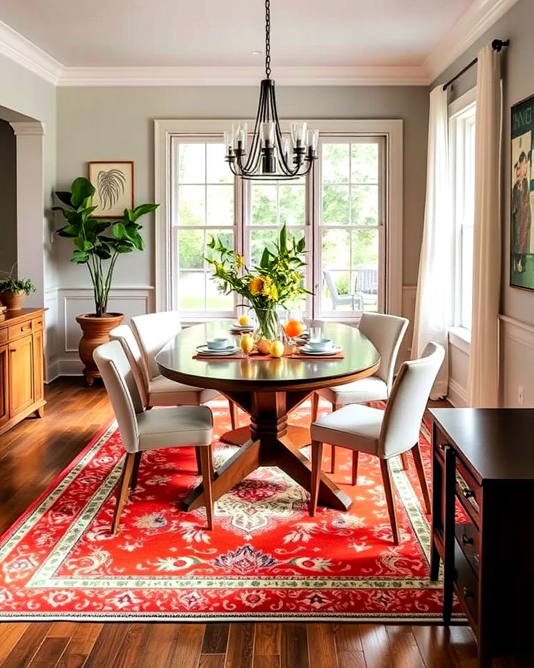 add a bold rug