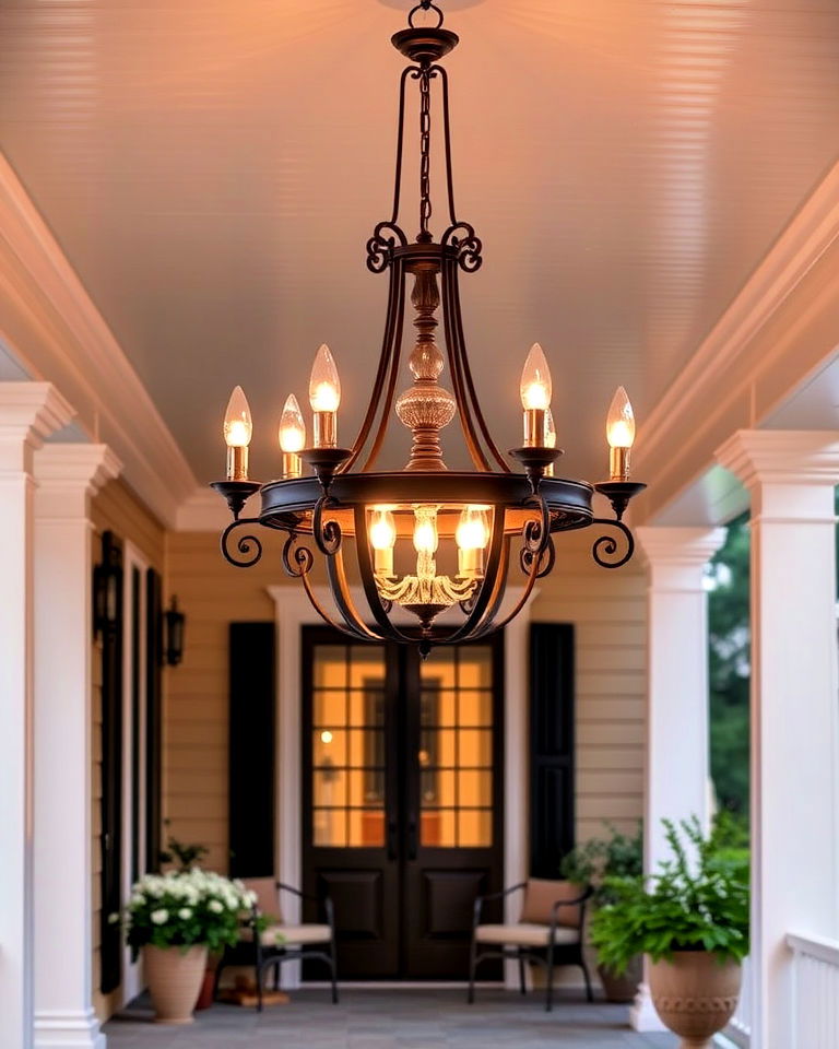 add a chandelier for elegance